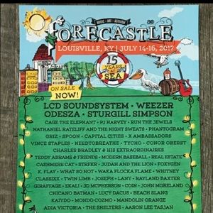 Forecastle 2017 music festival poster